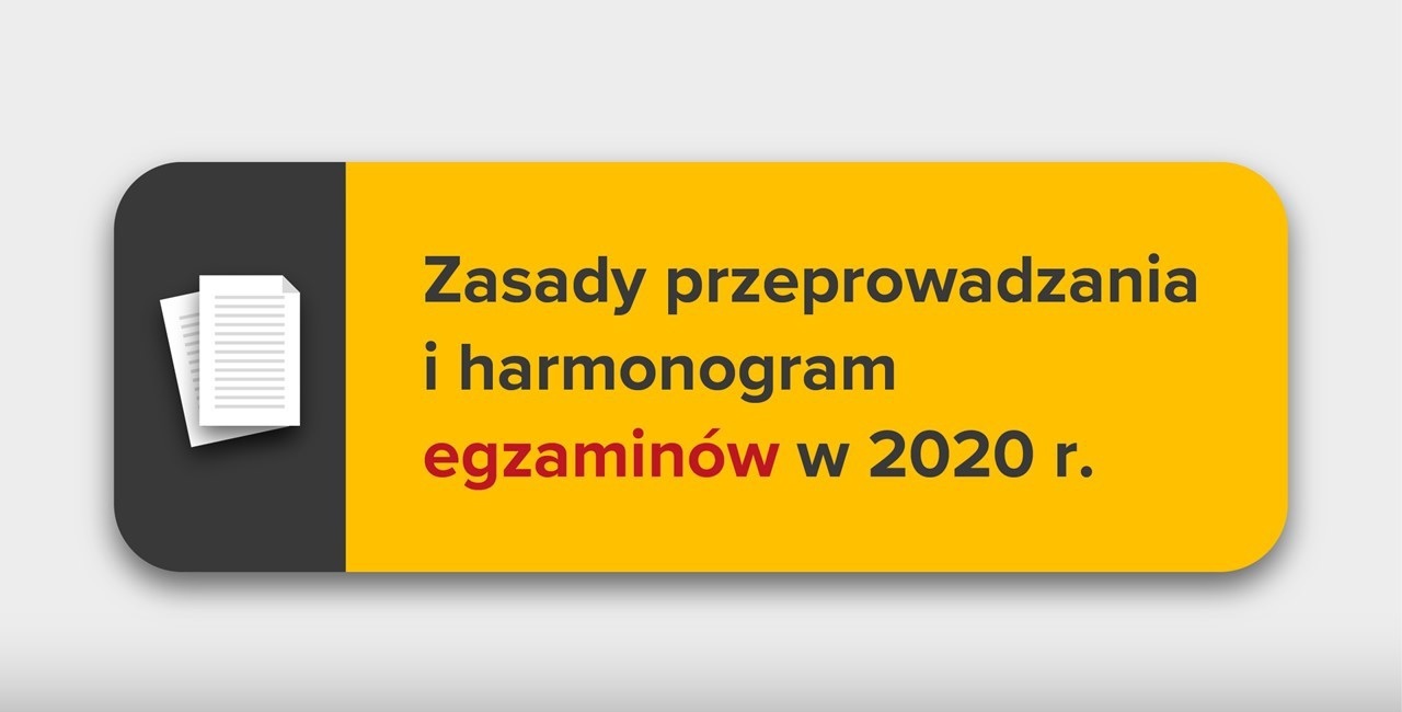 Harmonogram i zasady egzamin maturalny 2020